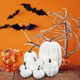 thumbnail image 4 of 14 piezas de calabazas de imitación, blanco, naranja, simulación de Halloween, adorno de decoración de otoño SM SunniMix Calabazas de espuma sintética, 4 of 8