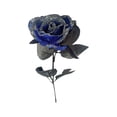 thumbnail image 2 of Clearance Sale | Artificial Latex Rose Flower, Realistic Wedding Bouquet and Halloween Home Decor, Blue, 2 of 8