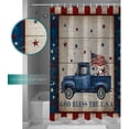 thumbnail image 6 of Independence Day Vintage Truck Shower Curtain, Rustic Wooden Texture Shower Curtain Set with Hooks, Summer Waterproof Fabric Shower Curtains for Bathroom Decor, 72x72 Inch Bath Curtain, 6 of 6