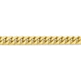 thumbnail image 3 of 10K Yellow Gold Jbsp's 7.3mm Semi-Solid Miami Cuban Chain (22 X 7.3) Made In South Africa 8230-22, 3 of 5