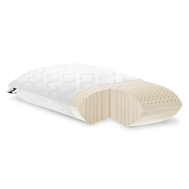 Z Natural Talalay Latex Zoned Pillow King High Loft Firm Walmart