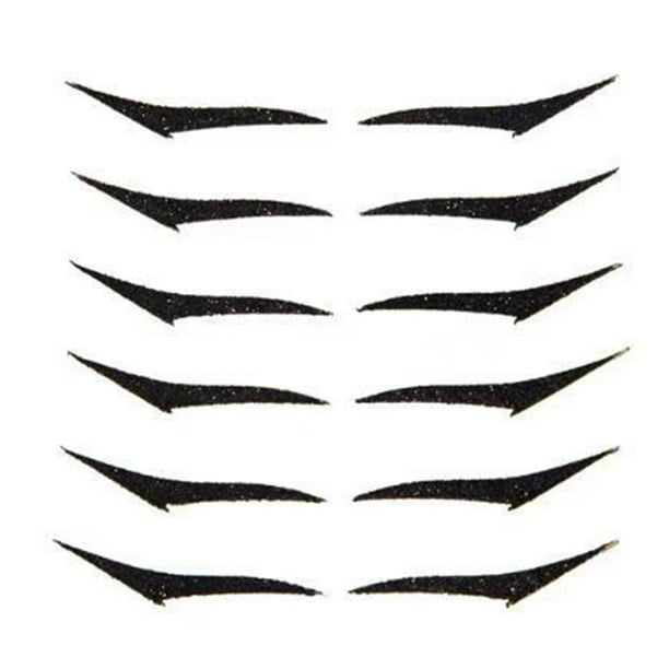 Pegatinas Para Delineador De Ojos, Adhesivo Para Delineador De Ojos, Pegatinas Reutilizables Para Maquillaje De Párpados 6 Pares Cateissary CE008350-03