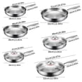 thumbnail image 3 of Lttoisl EIRZNGXQ Titanium Hammered Non-Stick Frying Pan with Lid, Scratch-Resistant Multifunctional Cookware for Healthy Cooking, Stainless Steel PFOA-Free Skillet, 26cm Diameter, 3 of 8