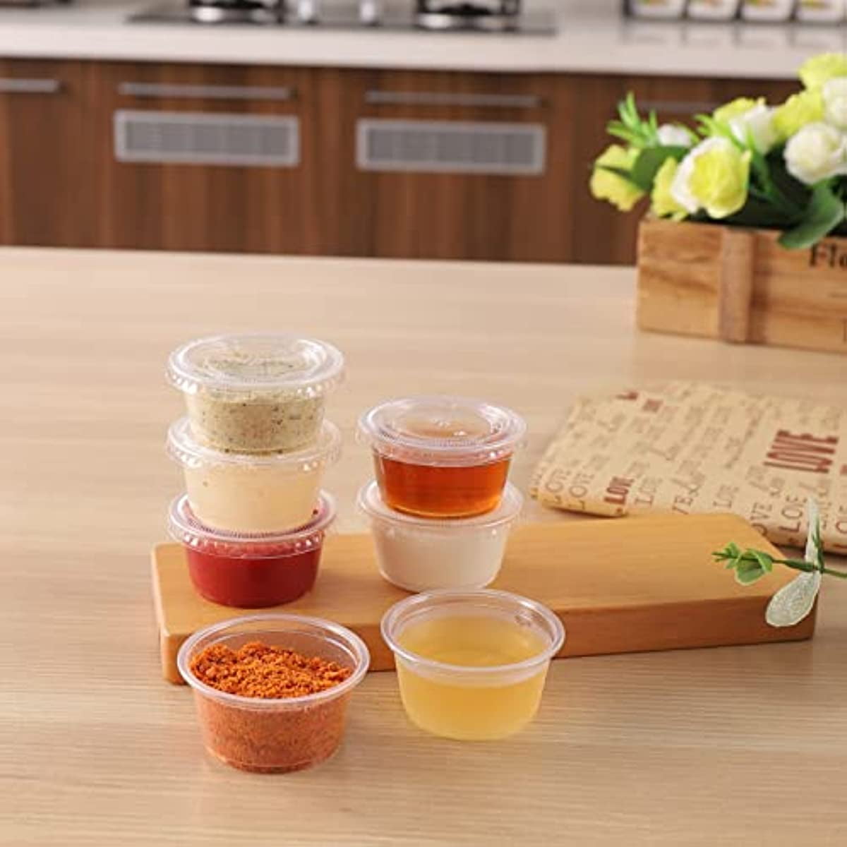 Jello shot cups / Portion Cups 200 Cups + 200 Lids & Free Shipping – Select  Settings
