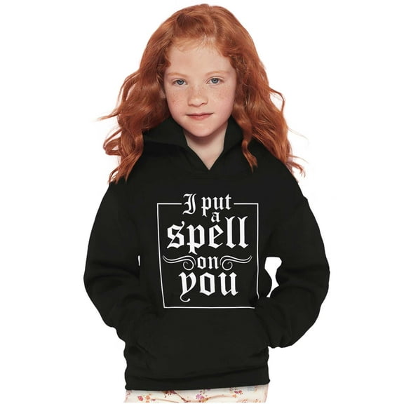 Halloween I Put A Spell On You Kids Hoodie Sweatshirt Girls Teen Brisco Brands XS