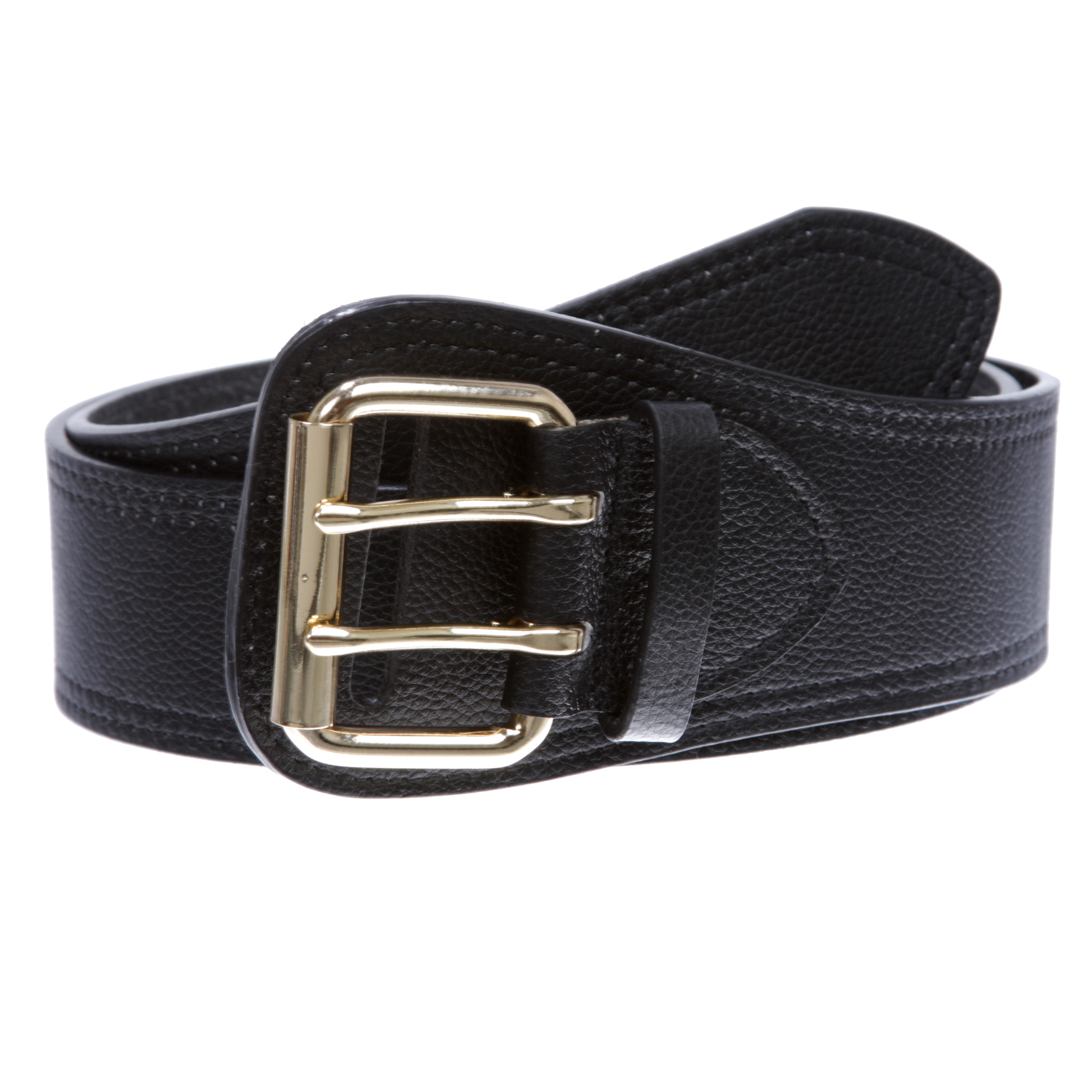 Ladies High Waist Patent Leather Wide Fashion Square Belt 