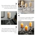 thumbnail image 5 of GOOHOCHY Candle Stick Holder Glass Candle Holder Home Adornment 11.5X8.5X8.5cm White, 5 of 8