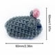 thumbnail image 3 of Llavero Hámster Triste Muñeco Peluche Muñecos Ganchillo (hámster Con Lazo), 3 of 3