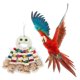 thumbnail image 2 of 2.7g Juguete para loros, bloques de madera, cuentas de colores, columpio, juguetes para masticar pájaros, fáciles de colgar en jaula, 2 of 4