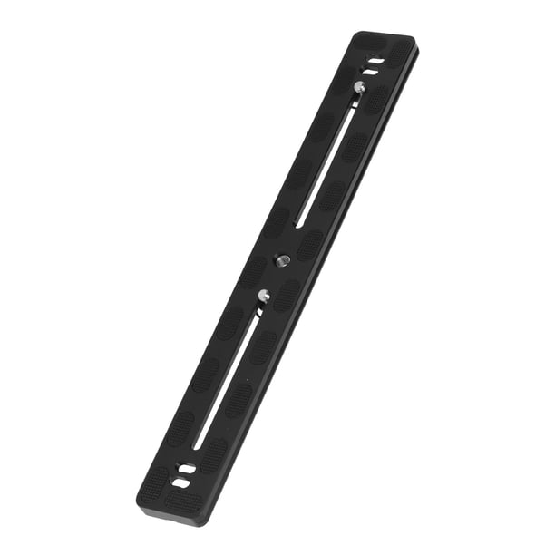 Placa Deslizante De Riel De Liberación Rápida, aleación De Aluminio Caucho Orificio Para Tornillo De 1/4 Pulg. 3/8 Pulg. Placa Universal De Liberación Rápida De 30 Cm Para