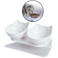 thumbnail image 1 of Cat Bol Alimentaire Réglable Antidérapant Mignon pour Animaux de Compagnie Bowl Cat avec Base, 1 of 7