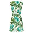 thumbnail image 4 of SMihono Robe d'Été Grande Taille pour Femmes 2023 Mode Aguichant Vintage à Col Rond Sans Manches Imprimée Robes Rondes, 4 of 5