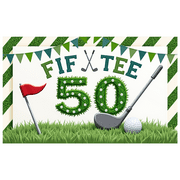 Grass Design Milestone Banner Golf Theme Turf Texture Golf Club Celebration For Outdoor Party Golf Enthusiasts Milestone Celebration