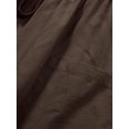 thumbnail image 4 of Plus Size Women's Solid Bow Knot Elastic Button Decor Casual Pants with Pockets, 4 of 14