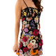 thumbnail image 2 of Vestido sin mangas con tirantes finos para mujer, vestido de verano con bordado de flores 3D y espalda descubierta para cóctel, fiesta, playa y discoteca., 2 of 6