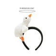 thumbnail image 3 of Plush Geese Doll Headband for Women Girls Hair Accessories Cartoon Stuffed Duck Hair Hoop Makeup Headdress, 3 of 7