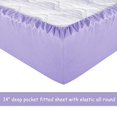 thumbnail image 4 of Mejoroom Full Size Sheet Set,Extra Soft Luxury Brushed Microfiber 1800 Bedding Sheets with 16 Inch Deep Pocket - Breathable Wrinkle Fade Stain Resistant Hypoallergenic - 4 Piece (Full,Violet), 4 of 5