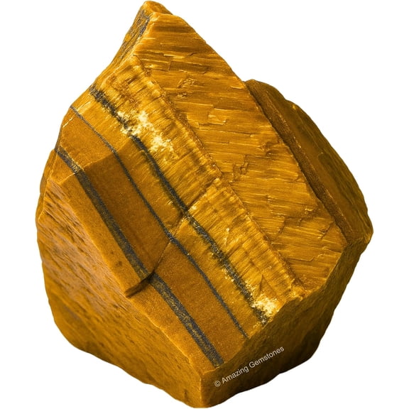 Tiger Eye Raw Crystals and Healing Stones (1 Piece)
