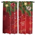 thumbnail image 2 of Christmas Tree Snowflakes Bow Red Dots Curtains in the Kids Bedroom Living Room Hall Window Treatments Kitchen Decoration Drapes, 2 of 6