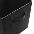 thumbnail image 3 of Set de 6 cubos de tela plegables Casafield, color negro, 3 of 9