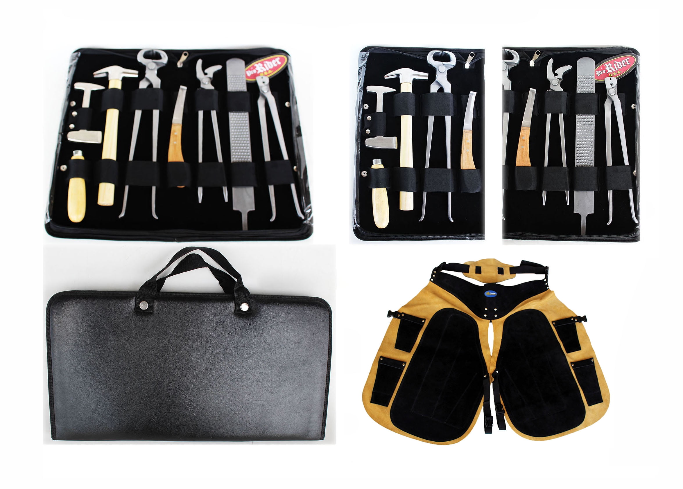 Horse Farrier Tool Equine Hoof Care Tool Kit w/ Apron 98498 Walmart