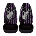thumbnail image 5 of XYZCANDO Deer Pattern Car Seat Covers Breathable Cloth Stretchy Car Front Seat Covers Interior Car Interior, Decorative Thin Van SUV, 5 of 10