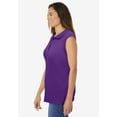 thumbnail image 3 of Woman Within Plus Size Sleeveless Polo Tunic, 3 of 5