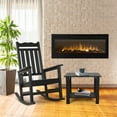 thumbnail image 5 of Stoog Outdoor Rocking Chair & Table set of 2, Porch Rocker with Table, 400Lbs Support HIPS Garden Rocker with High Back, Black, 5 of 9