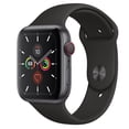 thumbnail image 1 of Apple Watch Serie 5 + Celular reacondicionado, Caja de Aluminio Gris Espacial de 44 Mm con Correa Deportiva Negra (Reacondicionado), 1 of 3
