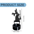 thumbnail image 3 of Halloween Shadow Projection Candle Holder Tealight Stand With Bat Pumpkin Cutouts, 3 of 4