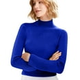 thumbnail image 5 of Womens Turtleneck Long Sleeve Sweater Tops Casual Soft Knit Fit Lightweight Basic Pullover 2025 Fall Work Outfits, 5 of 5