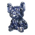 thumbnail image 5 of Axioma Cute Bulldog Figurine Ornament Tabletop Decor Miniature Statue Animal Sculpture Dark Blue, 5 of 10