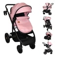 thumbnail image 1 of Carriola 4 En 1 Sistema De Viaje Todo Terreno Ibaby Cupra Rosa Chicle Negro, 1 of 9