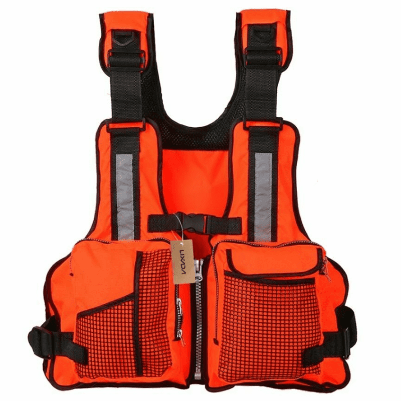 Adult Fishing Life Jacket Kayak Life Vest Sailing Swimming Buoyancy Aid Waistcoat with Multi