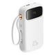 thumbnail image 2 of Power Bank 22.5W 10000 mAh Baseus Qpow2 Cable iOS y USB-C, Puerto USB y USB C (Blanco), 2 of 7