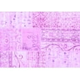 thumbnail image 1 of Ahgly Company Indoor Rectangle Patchwork Purple Transitional Area Rugs, 2' x 3', 1 of 4