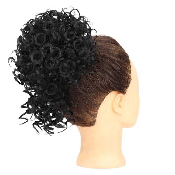 Messy Bun Hair Piece for Women, Elastic Drawstring Synthetic Curly Chignon Hair Extension