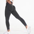 thumbnail image 1 of Leggings sin costuras de contorno para mujer, mallas de entrenamiento con curvas de elevación de glúteos, pantalones de Yoga, trajes de gimnasio, ropa deportiva, ropa deportiva rosa Tan Jianjun unisex, 1 of 2