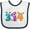 White and Navy, variant on Inktastic Monsters Like Pi- Pi Day Numbers Boys or Girls Baby Bib