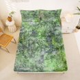 thumbnail image 5 of Homewish Green Abstract Ombre Queen Sheets,Vintage Geometric Art Queen Sheet Sets,4 Pieces,1 Flat Sheet, 1 Fitted Sheet and 2 Pillowcases, 5 of 6
