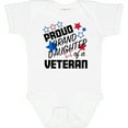thumbnail image 3 of Inktastic Proud Granddaughter of a Veteran Veterans Day Girls Baby Bodysuit, 3 of 5