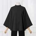 thumbnail image 3 of VONDA Women 3/4 Sleeved OL Blouse Holiday Solid Color Tops, 3 of 6