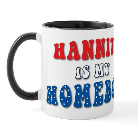 CafePress - Hannity Is My Homeboy Mug - 11 oz Ceramic Mug - Novelty Coffee Tea Cup
