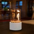 thumbnail image 7 of Bilqis Fireplace Lamp, Tabletop Fire Bowl Pot Indoor Outdoor Portable Tabletop Fireplace Clean Burning Bio Ethanol Fire, Fireplace Lantern, Fireplace Lanterns, 7 of 7