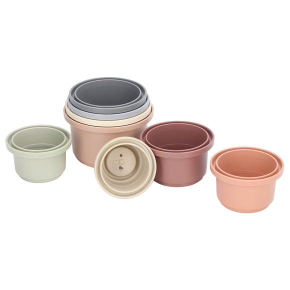 Juguetes de taza apilable BuyWeek 8 piezas de tazas apilables Colores construcción resistente
