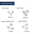 thumbnail image 4 of Beadalon Memory Wire End Caps, 5 mm / .197 in, Round, Silver Plated, 10 pc Pack of 10 Round/5mm, 4 of 5