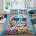 thumbnail image 1 of 3D Ice Cream Printed Comforter Cover Set Children Adult Unique Design Bedding Set Bedroom Decor,Twin (68"x86"), 1 of 5