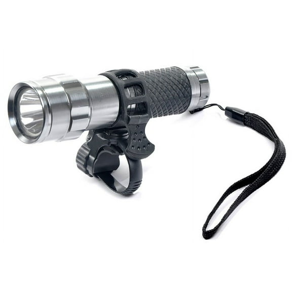 Kitandove Bike Torch Flashlight Mount Clamp Holder Bracket Dark Place Lighting 1Pcs Black