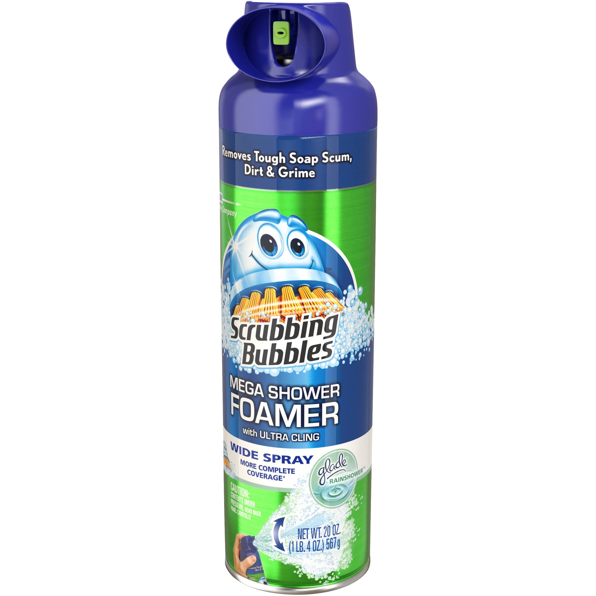 Scrubbing Bubbles Mega Shower Foamer With Ultra Cling Wide Spray Scrubbing Bubbles Mega Shower Foamer With Ultra Cling Wide Spray 20 Oz Com