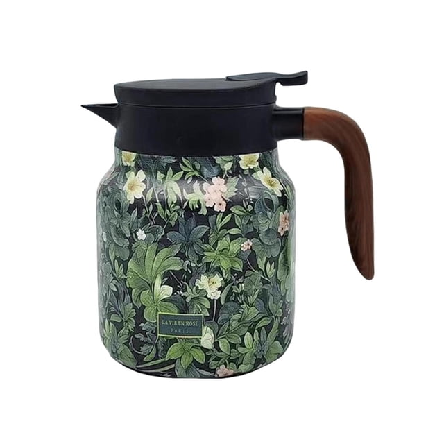 Vintage Floral Pattern Tea 2025 New Tea Pot Tea Built In Infuser 27 Oz Stainless Steel Floral Pattern Tea Pot Tea with Infuser Long Insulation